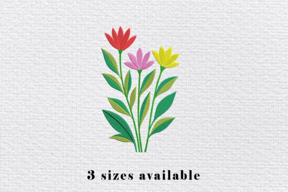Colorful Tulip Flowers Embroidery File Review