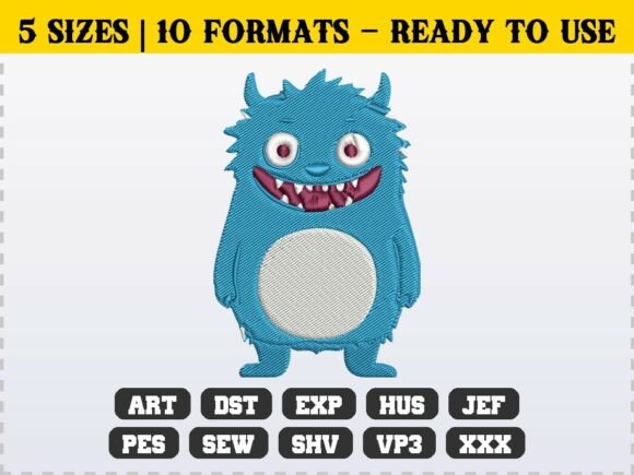 Cute Kids Halloween Monster Embroidery Review