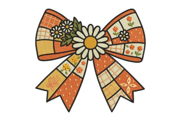 Patchwork Daisy Bow Embroidery Review